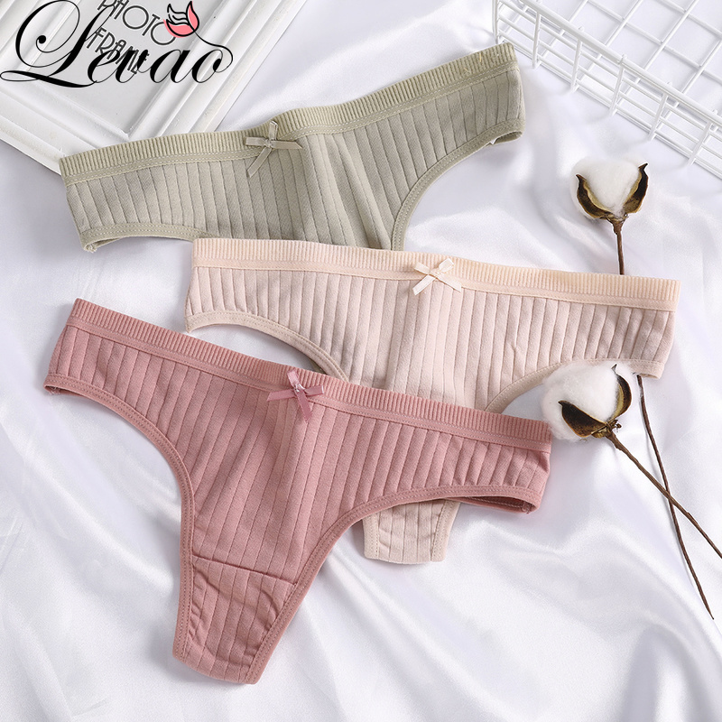 Quần Lót Cotton Lọt Khe Gợi Cảm Quyến Rủ Cho Nữ LEVAO