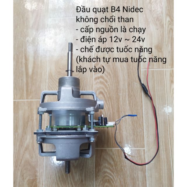 Đầu quạt B4 không chổi than Nidec 0.8A 12-24v