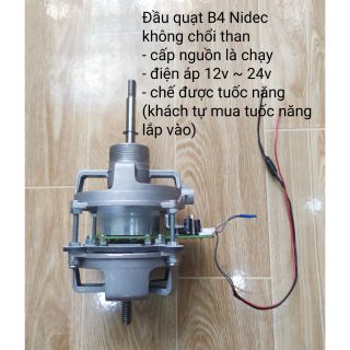 Đầu quạt B4 không chổi than Nidec 0.8A 12-24v
