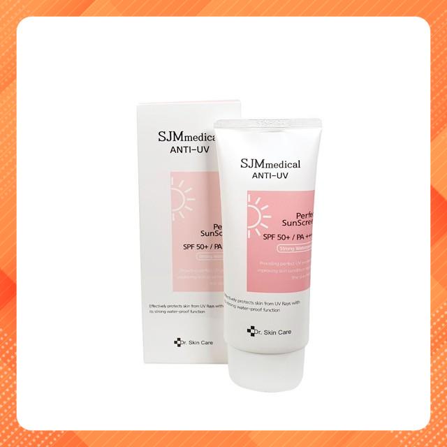 KEM CHỐNG NẮNG CHỐNG NƯỚC NÂNG TONE DƯỢC PHẨM SJM MEDIAL ANTI-UV Dr Skin Care Hàn Quốc 60g