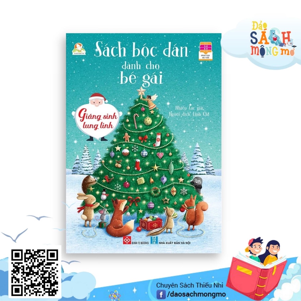 Đồ Chơi Bóc Dán Hình Sticker Chủ Đề Giáng Sinh Lung Linh