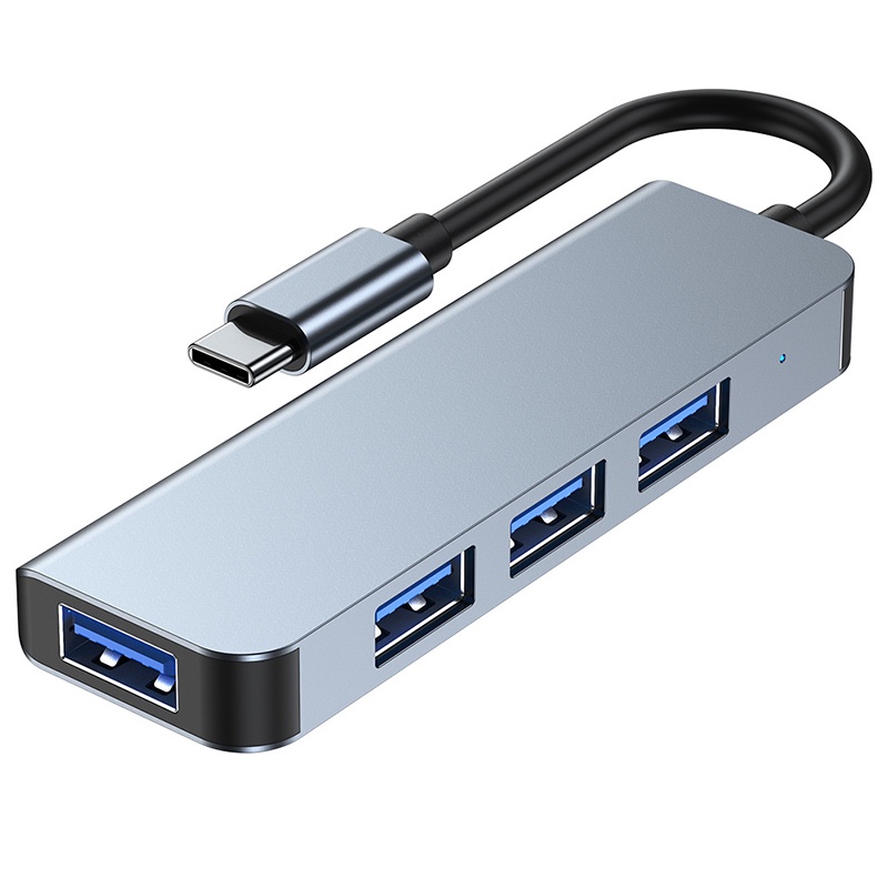 Bộ Chia Cổng USB Type C 4 Trong 1 Với Đầu Đọc Type-C Cho Macbook Pro Air 13 inch M2 M1 Pro 15 16