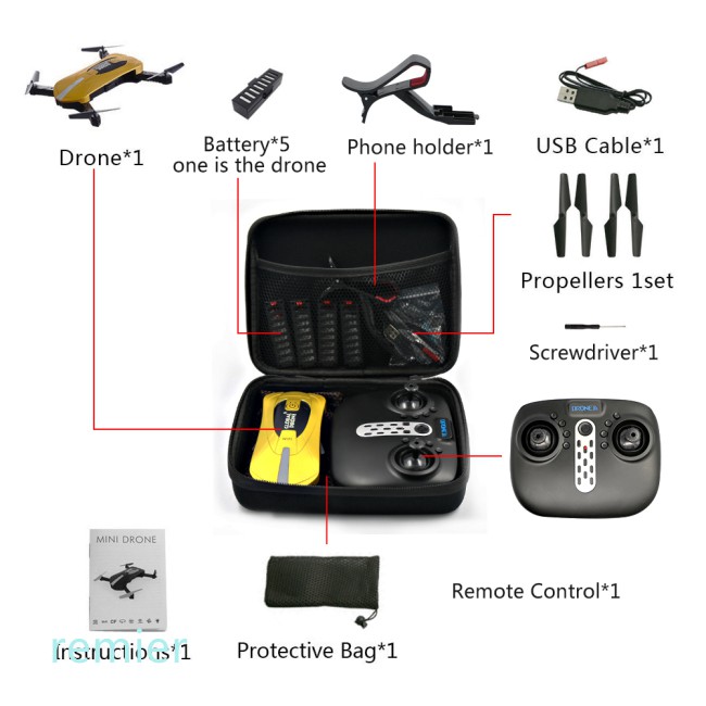 RC Túi Vỏ Cứng Bảo Vệ Cho Drone E58 / Jy018 / Jy019 / Gw58 / X6 / E010 / E010S / E013 / E50