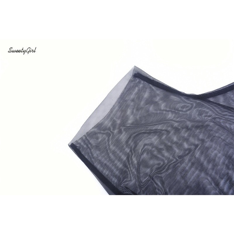 Áo Liền Quần Cổ Cao Tay Phồng Màu Đen Trơn Thời Trang 2022 Quyến Rũ Cho Nữ