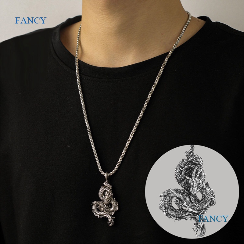 Vòng cổ Mặt Hình Rồng Phong Cách Gothic Cho Nam Và Nữ