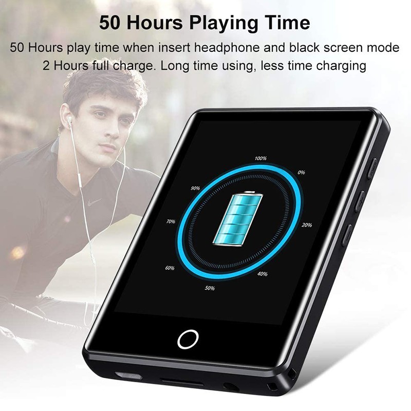 Máy nghe nhạc  MP3/Lossless, màn hình cảm ứng, bộ nhớ 8GB, hỗ trợ thẻ nhớ, kết nối Bluetooth | Ruizu M6