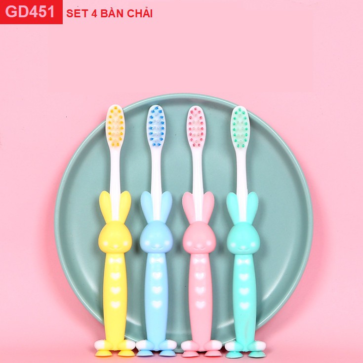 SET Bàn chải cho bé hình đáng yêu (SET 4 chiếc) GD451