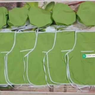 Tạp dề và mũ đầu bếp cho bé