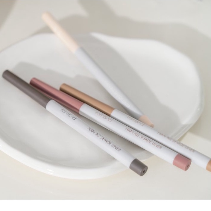 Chì Kẻ Mắt Dạng Sáp Nét Mảnh, Lâu Trôi Romand Han All Shade Liner 0.09g