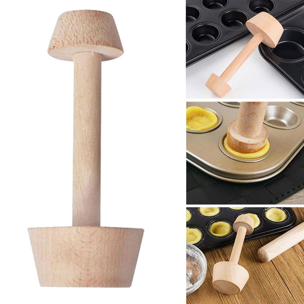 Khuôn Làm Bánh Tart Trứng Bằng Gỗ Tiện Dụng
