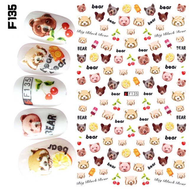 MIẾNG DÁN MÓNG TAY NAIL STICKER TRÁNG TRÍ HOẠT HÌNH CARTOON 0YE794-18