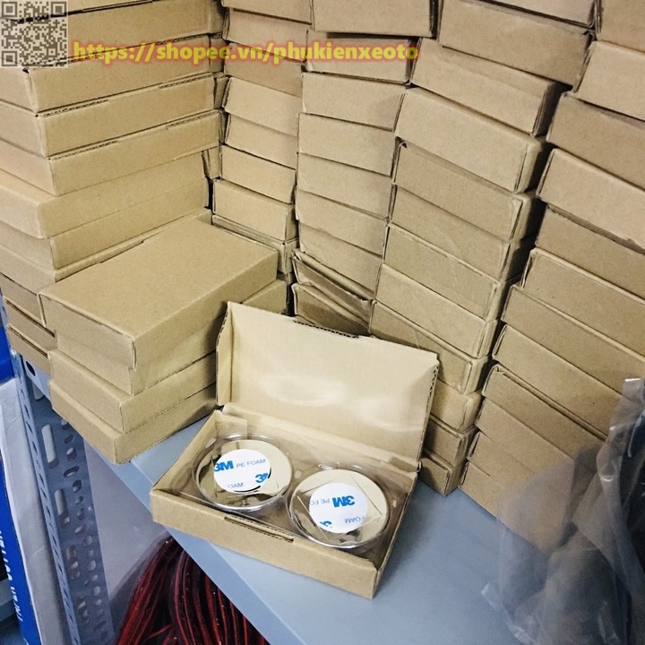 Gương Cầu Lồi Ô Tô Gắn Kính Hậu Có Viền Xoay 360 Xóa Điểm Mù