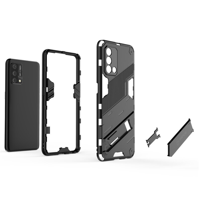 Ốp điện thoại PC cứng bảo vệ toàn phần có giá đỡ cho Oppo A95 A74 A94 A54 A53