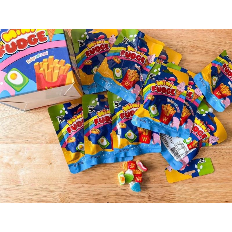 KẸO DẺO MINI FUDGE _ KẸO DẺO HÌNH ĐỒ ĂN DỄ THƯƠNG _ ĂN VẶT TUỔI THƠ - Lùn Con Food