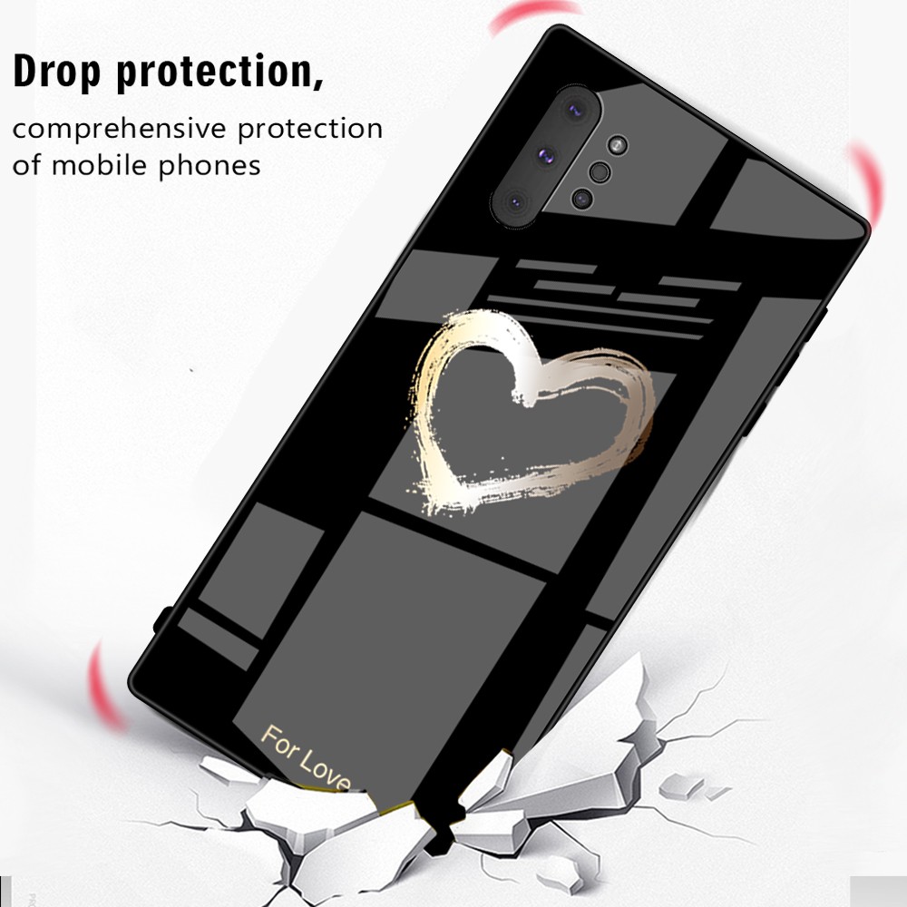 Ốp lưng kiểu kính cường lực cho Samsung Galaxy Note 10 Plus Pro Note10 | BigBuy360 - bigbuy360.vn