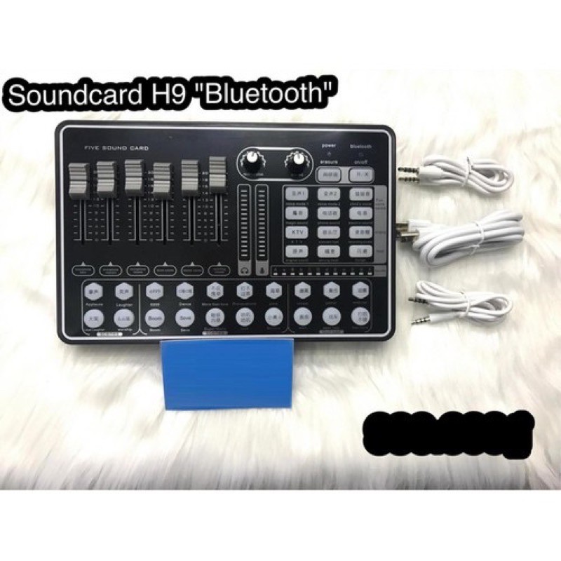 Sound Card H9 ⚡FREESHIP⚡ Livestream,Thu Âm Chính Hãng Kết Nối Bluetooth Hỗ Trợ Hát Autotune Bảo Hành 12 Tháng