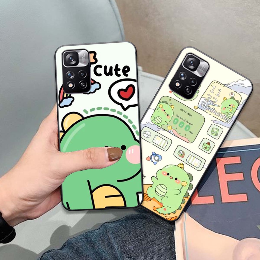 Ốp lưng Xiaomi Redmi Note 11 / Note 11S / RedmiNote 11 Pro 5G khủng long chibi dễ thương