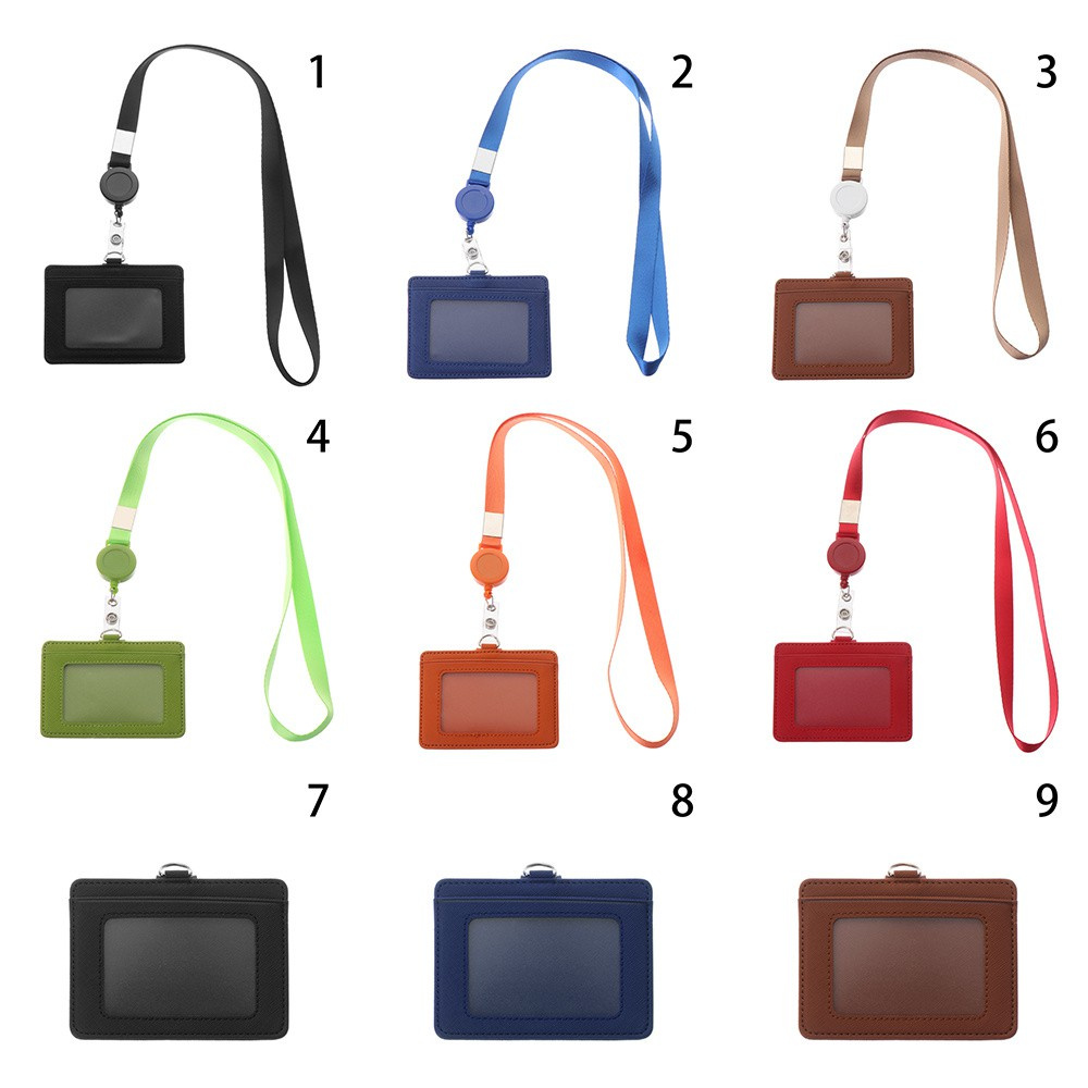 Dây Đeo Thẻ Tên Bằng Da Pu Đa Năng Có Thể Thu Gọn Tiện Dụng Giá Đỡ | BigBuy360 - bigbuy360.vn