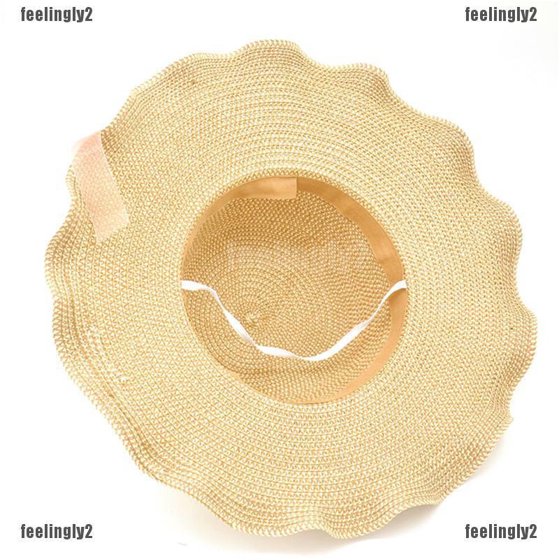 ❤Mặt Trời❤ Mũ Rộng Vành Đính Hoa Dễ Thương Thời Trang Cho Nữ