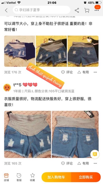🤰quần short cho mẹ bầu(kèm ảnh thật)sẵn hàng giao ngay