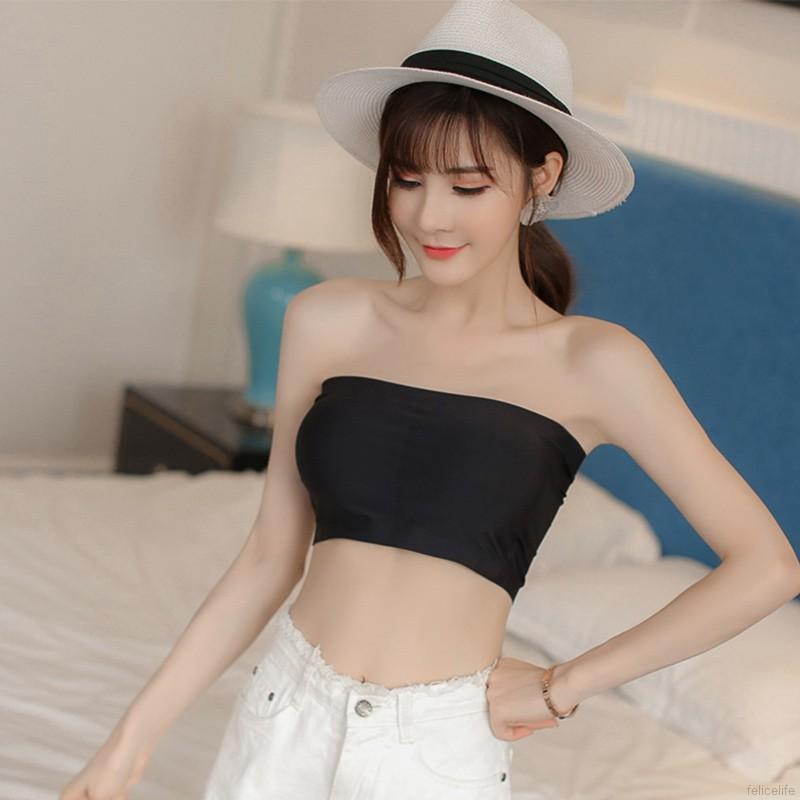 Áo ngực không dây màu trơn thời trang