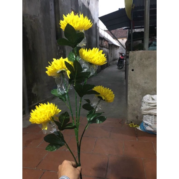 Cành Cúc 5 bông _ hoa trang trí