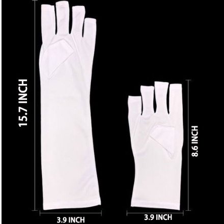 1 Đôi Găng Tay Chống Nắng / Tia UV Bảo Vệ Móng Có Thể Tái Sử Dụng