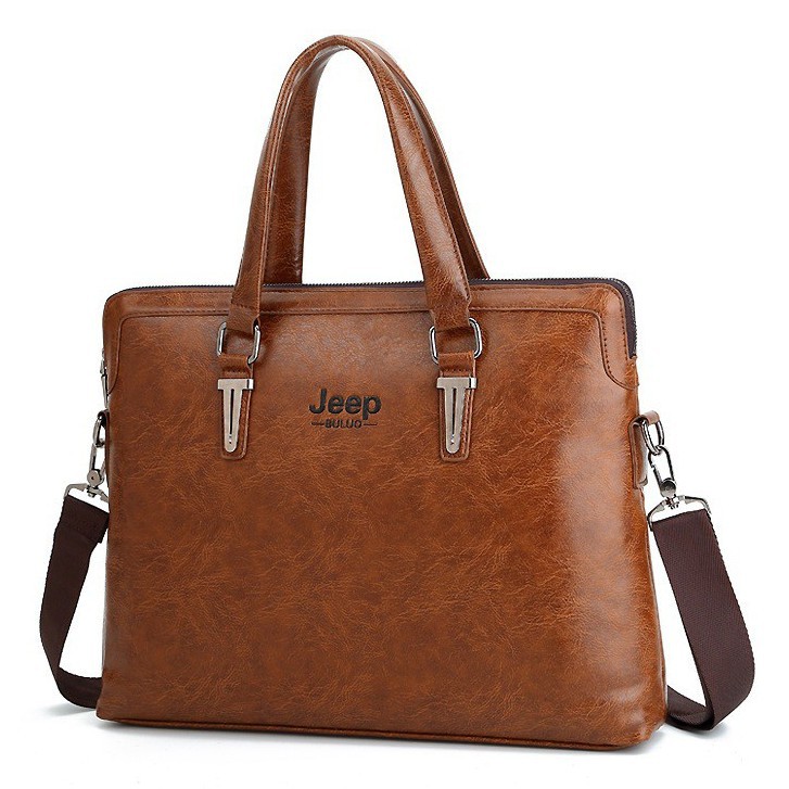 túi máy tính xách tay cho nữ Túi xách cặp da đựng laptop JEEP BULUO T04 42x32x7cm vừa laptop 15.6inch | BigBuy360 - bigbuy360.vn