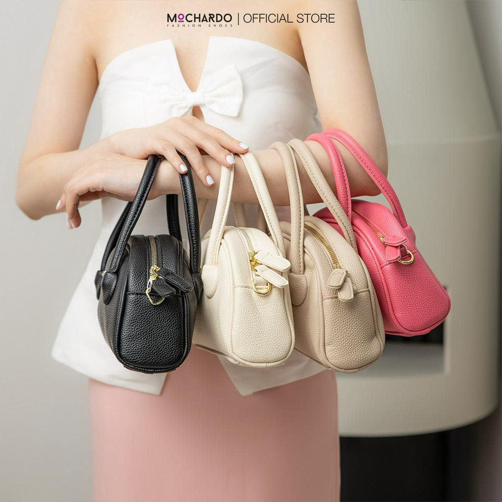 Túi Xách Nữ MOCHARDO BN-5 Đeo Chéo Xách Tay Hình Bán Nguyệt Da Trơn