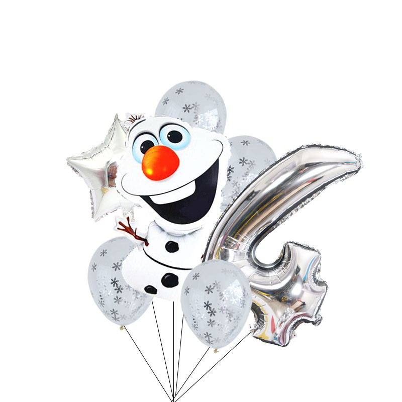 Set 7 Bong Bóng 32inch Hình Công Chúa Disney Trang Trí Tiệc Sinh Nhật Cho Bé