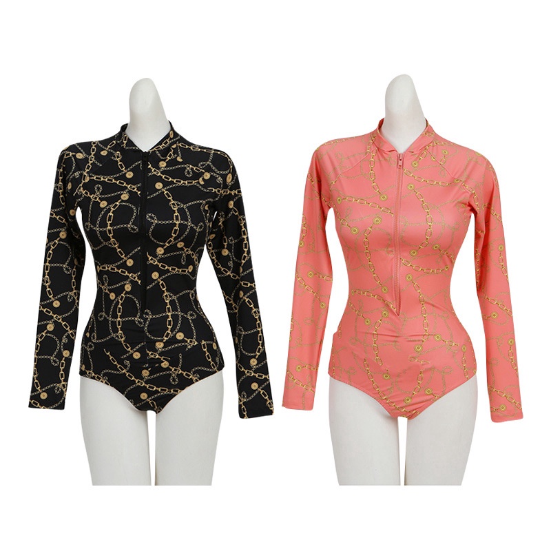 Bộ đồ bơi một mảnh dài tay cổ chữ V mẫu 2020 quyến rũ cho nữ sexy | BigBuy360 - bigbuy360.vn