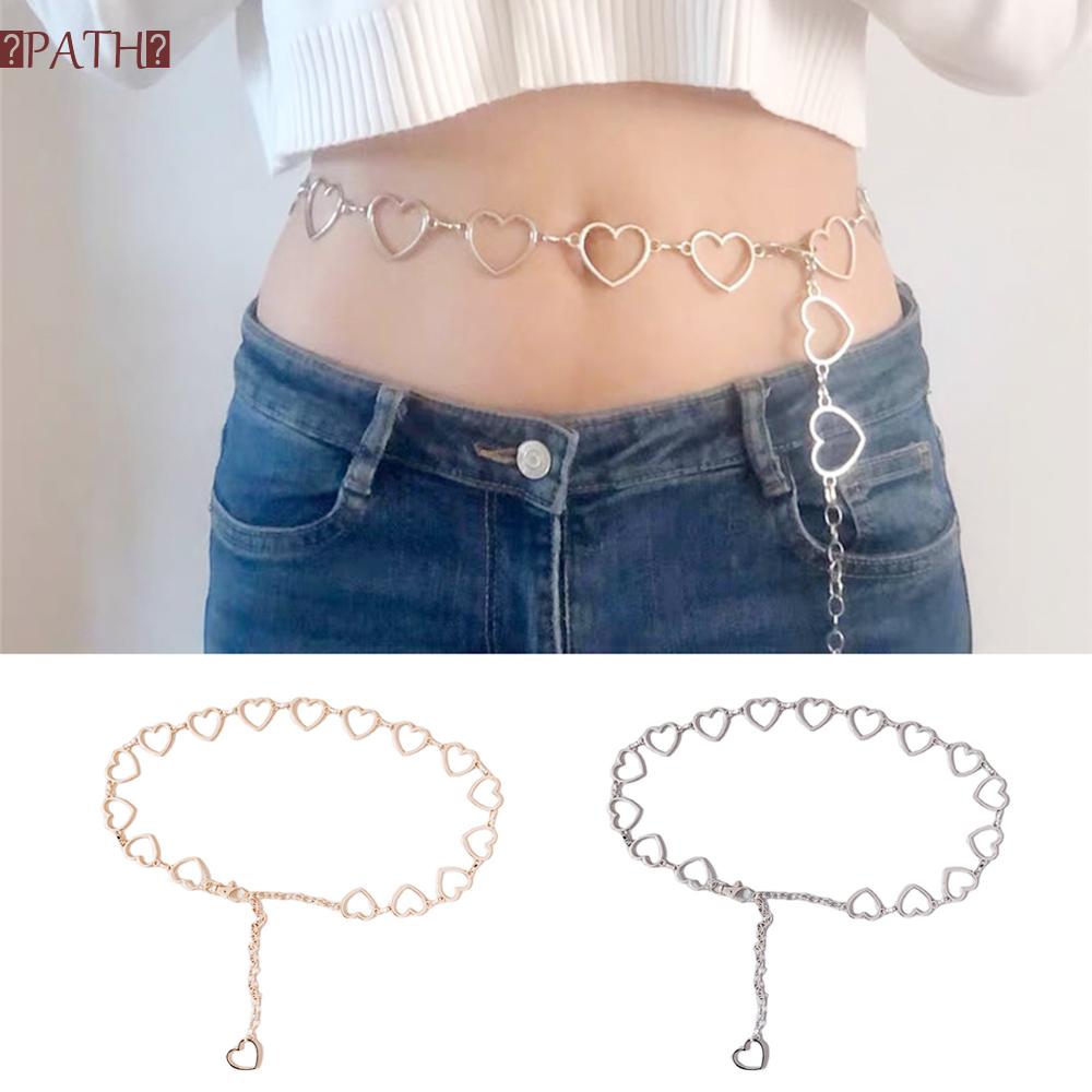 Thắt lưng nữ Dây Xích Mặt Trái Tim Thời Trang Cho Nữ