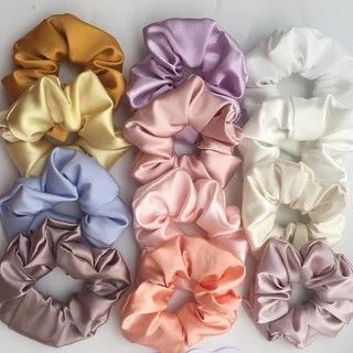 DÂY CỘT TÓC SCRUNCHIES PHI BÓNG SIÊU TO, ĐỒ BUỘC TÓC CRUNCHIES SIÊU TO