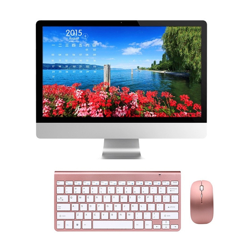 Bộ Bàn Phím + Chuột Không Dây Mini 2.4g Phù Hợp Cho Pc / Laptop