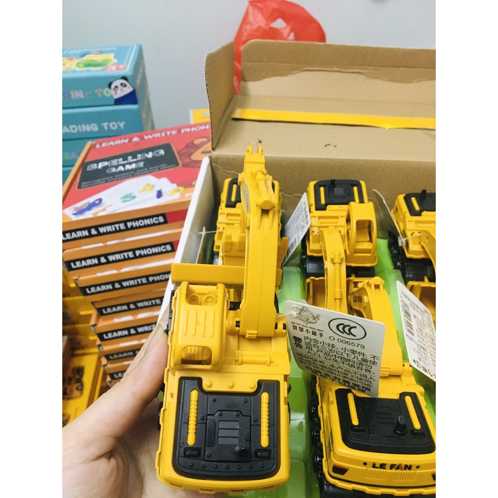 Xe múc công trình 2 chức năng siêu to, hàng dày, chắc, đẹp cho bé