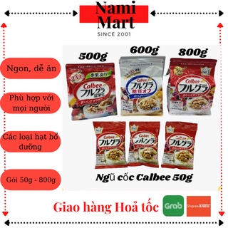 Ngũ cốc calbee đỏ nhật bản 800g, 500g, 50g - ngũ cốc calbee trắng ăn kiêng 600g