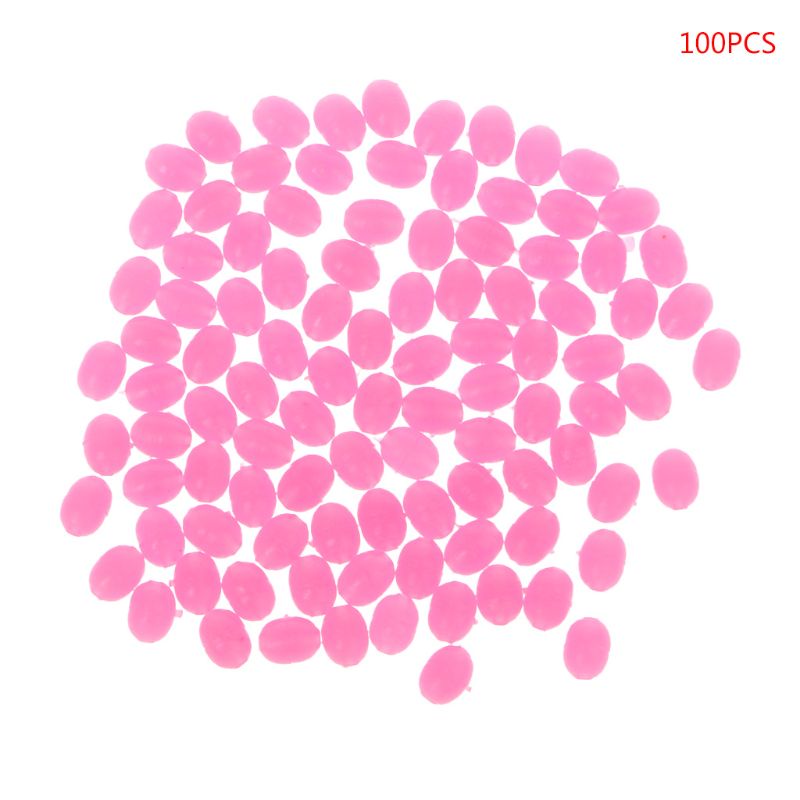 Bộ 100 Phao Nổi Câu Cá Dạ Quang Cứng Hình Oval