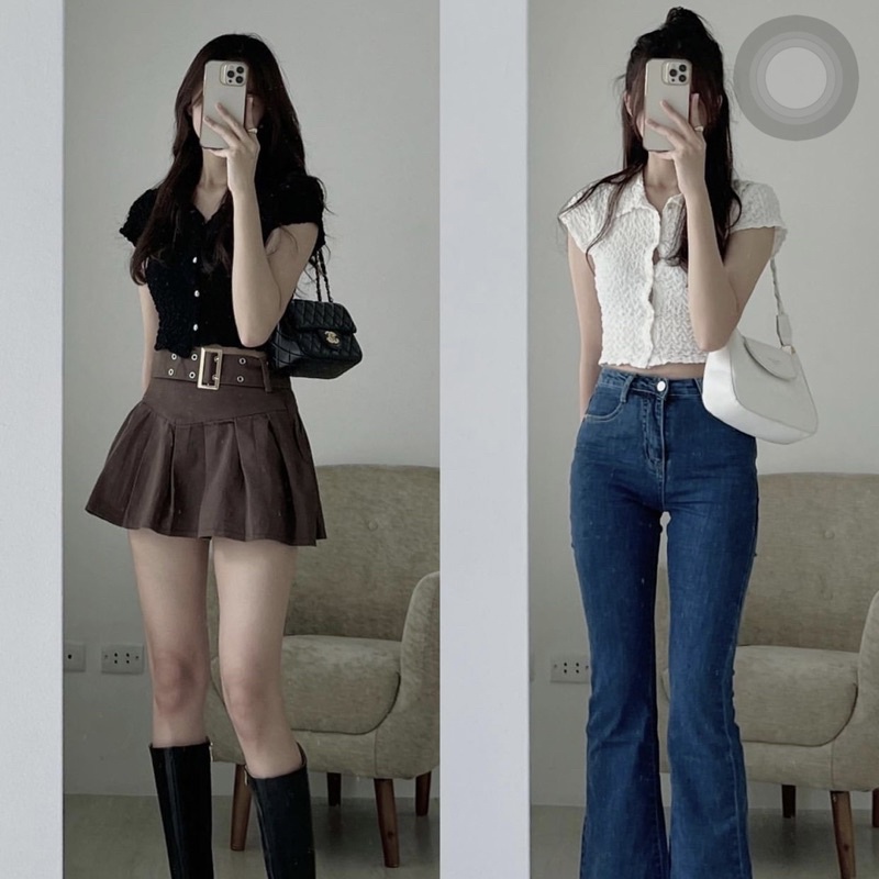 ÁO CROPTOP XỐP NHÚN ÔM