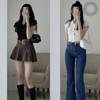 [Video] ÁO CROPTOP XỐP NHÚN ÔM (ảnh thật)