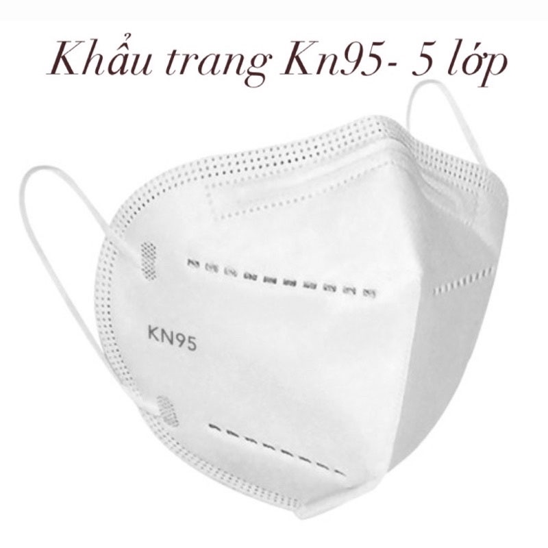 Túi 5 Khẩu trang N95- KN95 5 lớp chống bụi mịn PM2.5, không van thở.