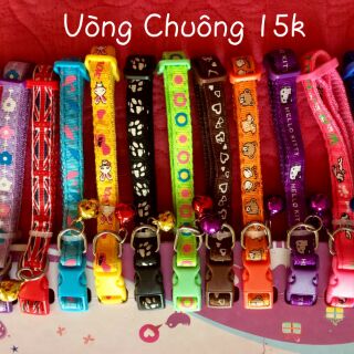 Vòng cổ chuông 1cm nhiều màu