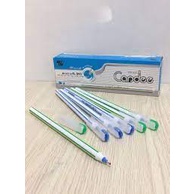 Bút bi thiên long - hộp 20 bút bi thiên long ngòi 0.6mm - FO 093 - màu đen/xanh - văn phòng phẩm HOKAMI STORE