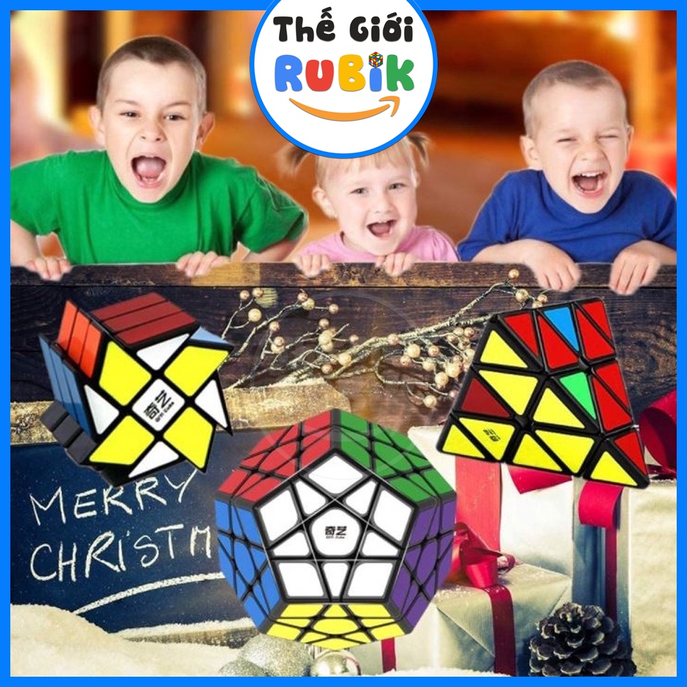 Rubik VIỀN ĐEN 3x3 2x2 4x4 5x5 Tam Giác 12 Mặt Ivy Gương Biến Thể Cùng Phụ Kiện Đồ Chơi Trí Tuệ Cho Bé. Rubic 2345 Tầng