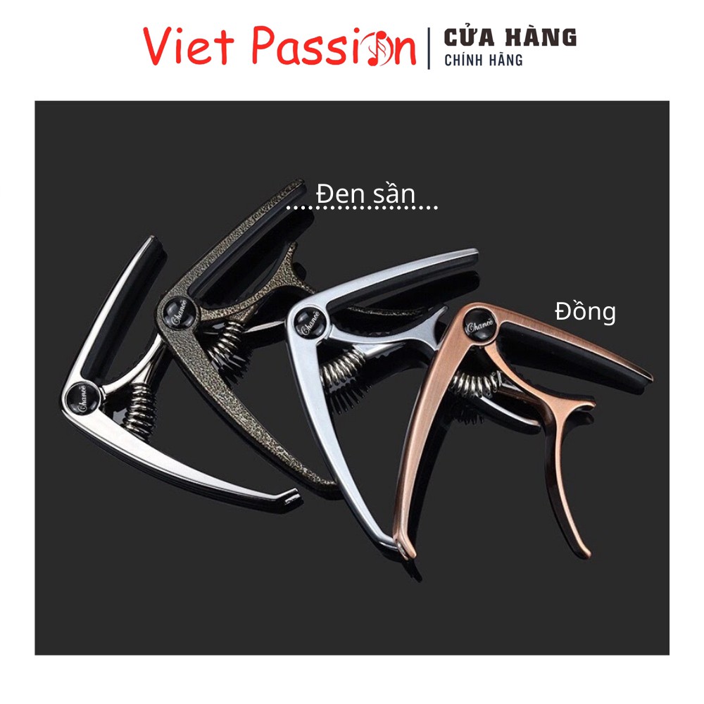 Capo guitar kèm cậy nhổ chốt đàn cao cấp dành cho đàn ghi ta acoustic sử dụng dây sắt vietpassion