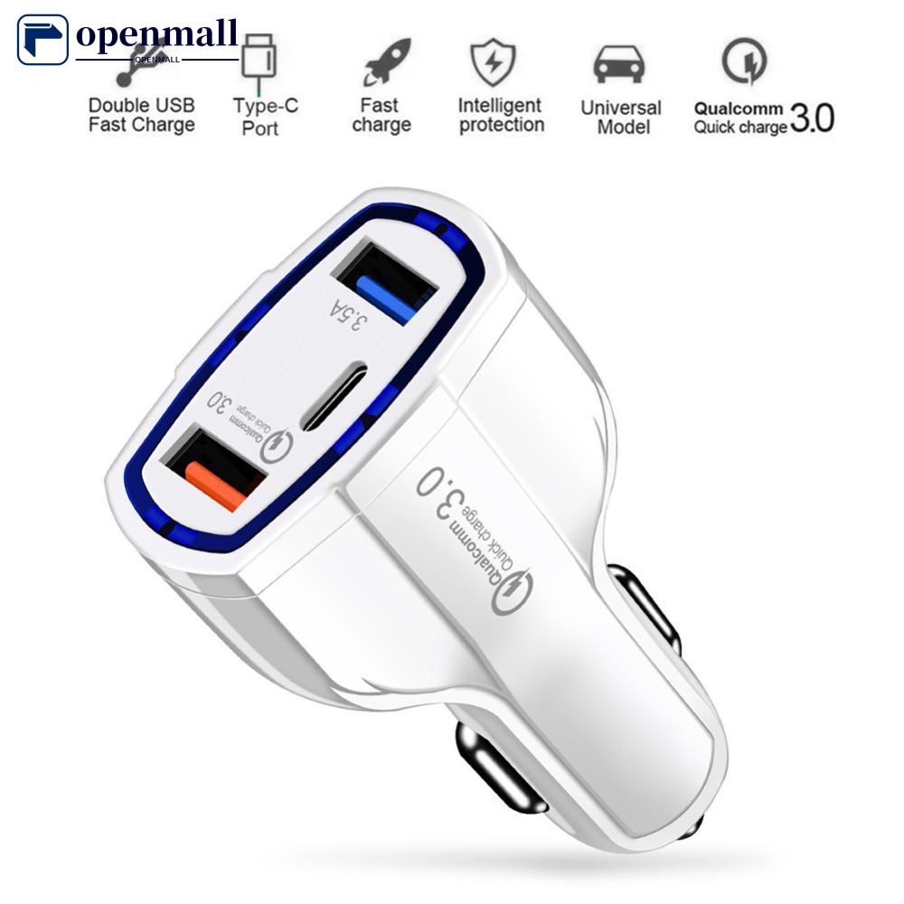 Tẩu Sạc 3 Cổng Usb C Qc3.0 32W Cho Điện Thoại Thông Minh Đầu Ra Type C Bền Bỉ J4M3