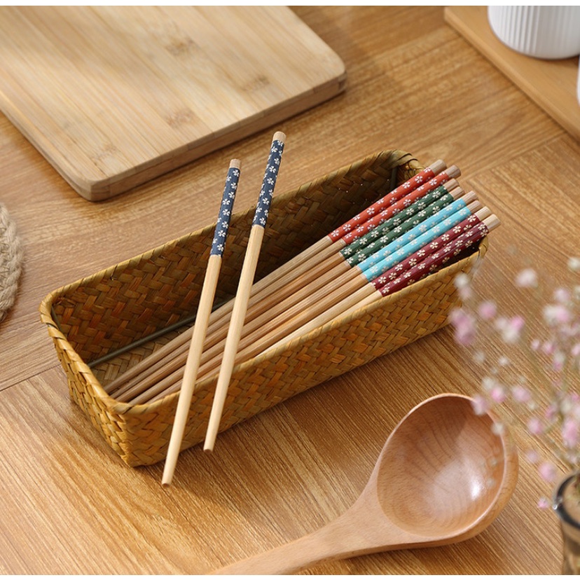 Đôi đũa gỗ họa tiết hoa anh đào siêu đẹp Đ97