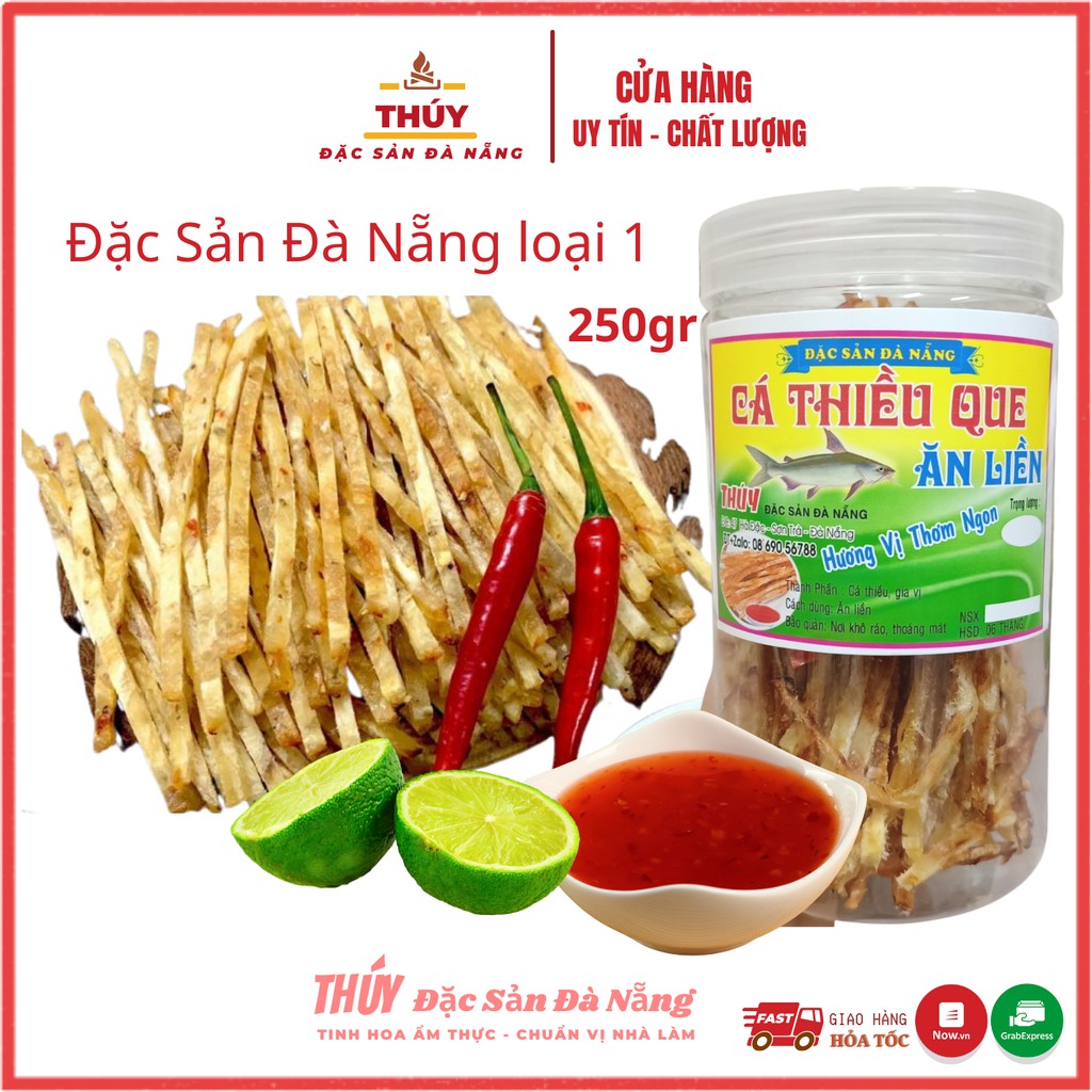 Cá thiều que tẩm gia vị ăn liền 250gr Thúy Đặc Sản Đà Nẵng chuẩn vị nhà làm