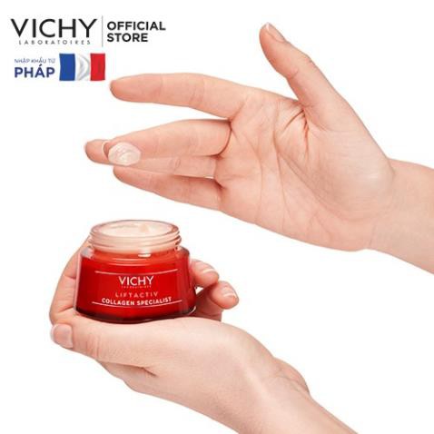 Kem dưỡng ngăn ngừa dấu hiệu lão hóa và làm săn chắc da Vichy Liftactiv Collagen Specialist 50ml ZKM