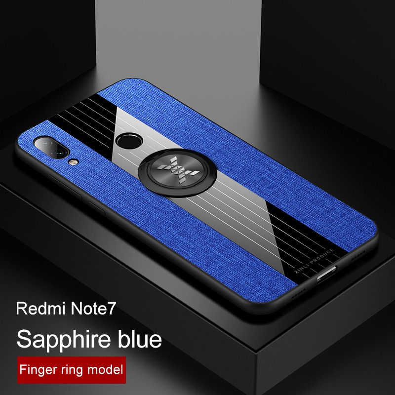 ốp lưng Chống Sốc Có Vòng Nhẫn Nam Châm Gắn Xe Hơi Cho Xiaomi Redmi Note 7 Pro 7s / Redmi Y3