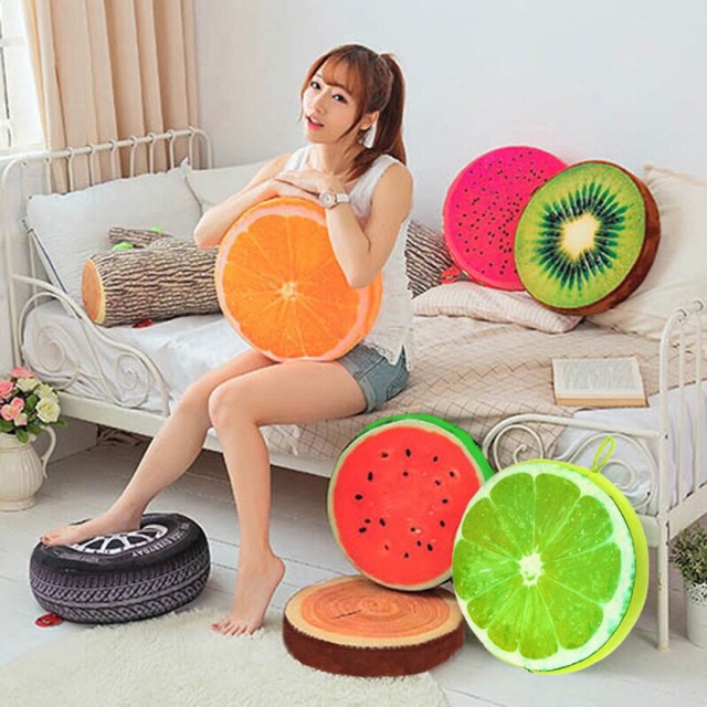 Gối 3d trái cây sale còn 72k
